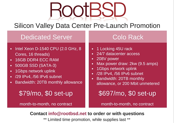 Silicon Valley Data Center Pre-Launch Promotion
